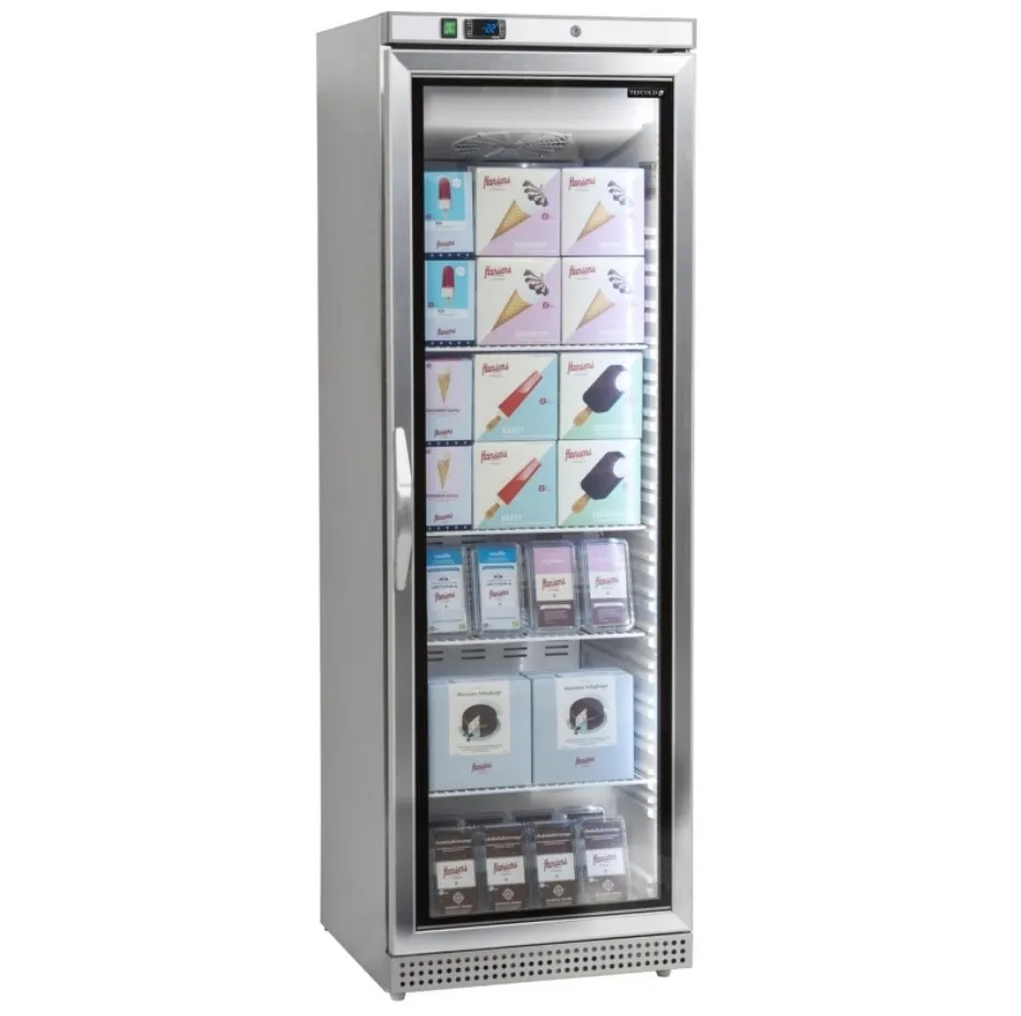 Tefcold UF400VSG Glass Door Display Freezer